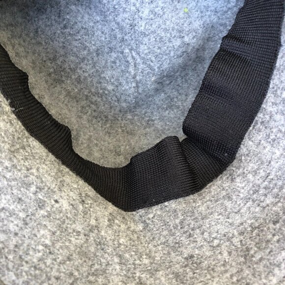 Wool Blend Fedora Felt Hat Women's One Size Grey Cap Beads - Picture 3 of 8